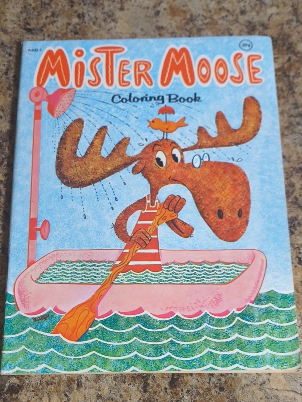 Vintage 1978 Mister Moose Coloring Book